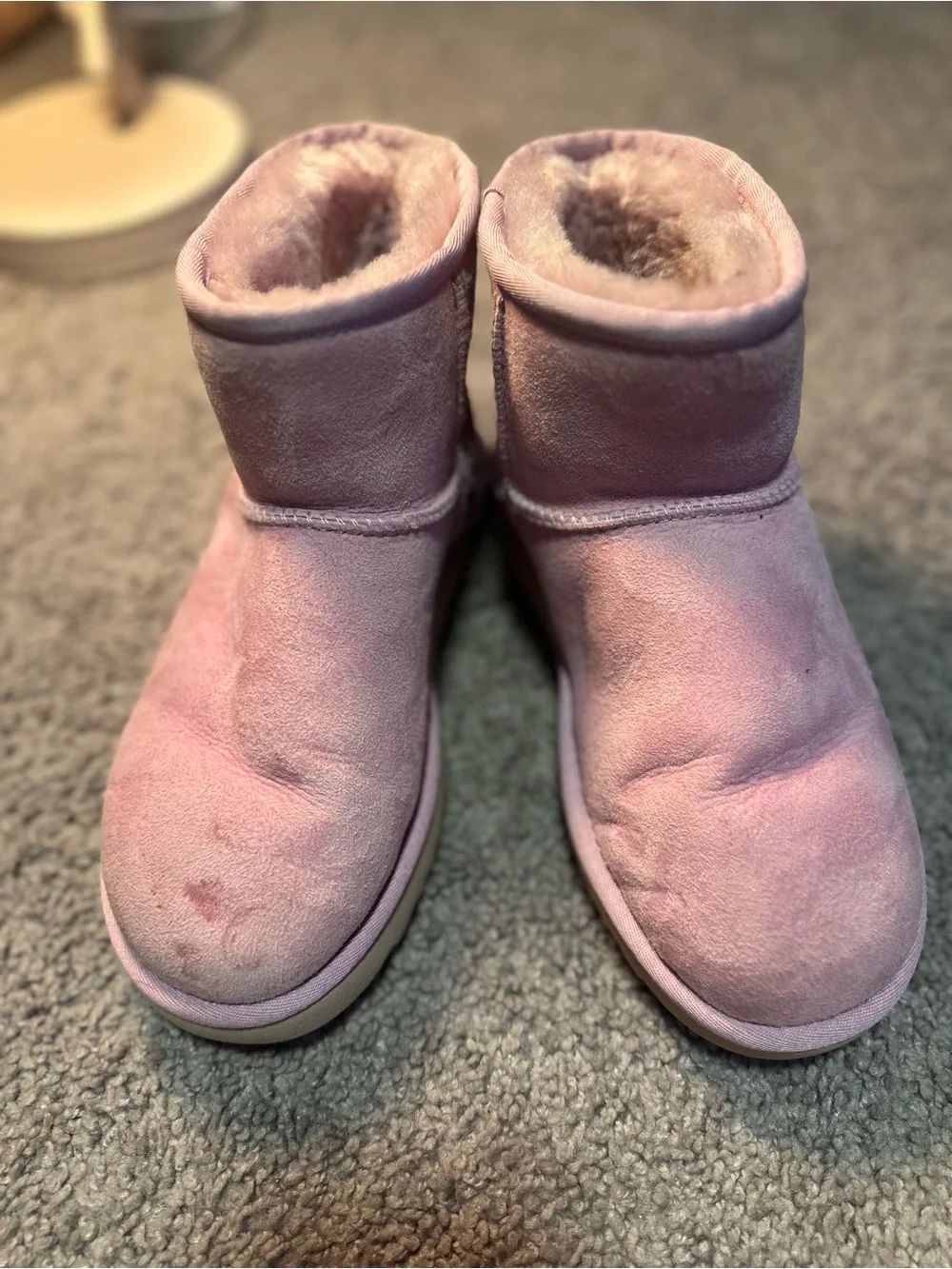 Pink Classic Mini suede Uggs